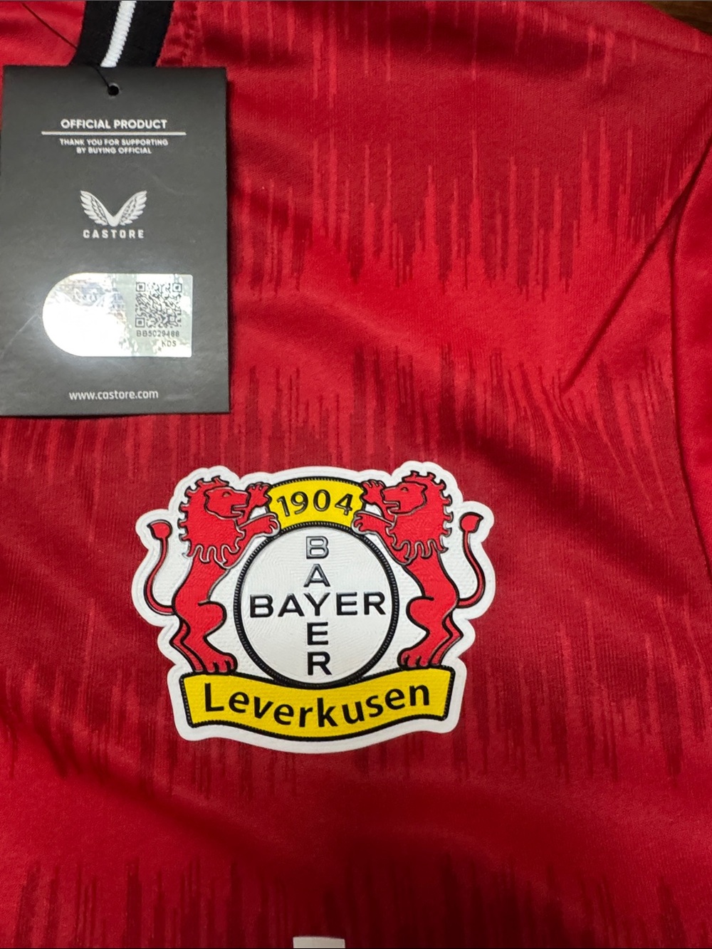 Bayer Leverkusen Red Soccer Jersey by Castore - Picture 7 of 10